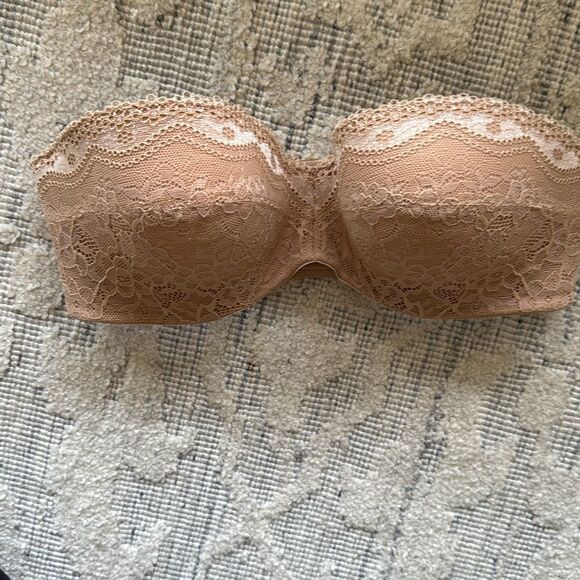 b.tempt’d by Wacoal nude strapless underwire lace bra size 32D - Picture 15 of 15
